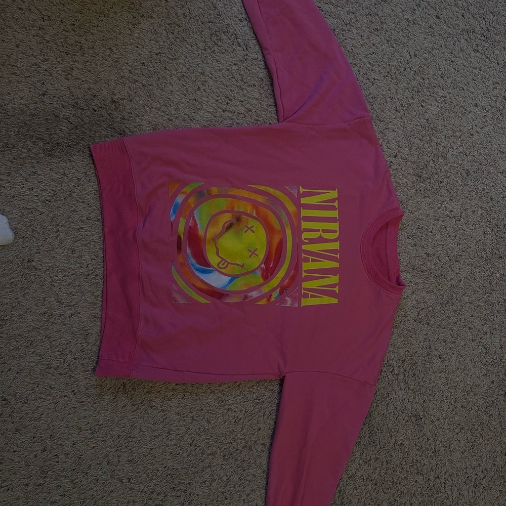 Pink Nirvana Graphic Sweatshirt